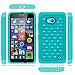 Lumia 640 Case, MP-Mall Microsoft Lumia 640 Studded Rhinestone Crystal Bling Dual Layer Hybrid Defender Armor Case Cover for Lumia 640 with Stylus (Mint Green)