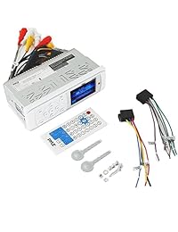 Barco del paquete: Pyle Bluetooth MP3 USB receptor impermeable Marino, 6.5 "Altavoces w   LED, 8 Amplificadores de Canal, 10" 4 ohmios Subwoofer, Amplificador de 2 canales, 8 G Amp) kit de instalación, 18 G 100 pies Cable, antena