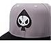 Connectyle Mens Skull Embroidery Fitted Flat Bill Hats Cool Snapback Hip Hop Cap, Medium, Grey