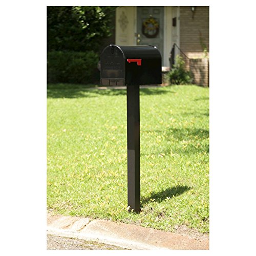 Shadow Walker Black Gibraltar ExtraLarge Steel PostMount Mailbox Post