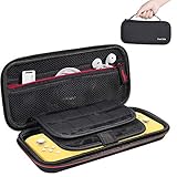 Carrying Case for Nintendo Switch Lite, Protective Hard Shell Storage Bags for Nintendo Switch Lite Console with 16 Game Card Holders and Mesh Pocket for Charging Cable Accessories Aoweii