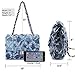 Dasein Women's Designer Quilted Crossbody Bags Twist Lock Shoulder Bags Satchel Handbags w/ Chain Strap