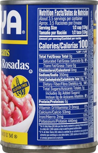 GOYA PINK BEANS, 15.5 OUNCE (PACK OF 8)