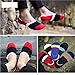 5 pairs Men's No Show Socks Sport Rainbow Low Cut Cotton Non Slip Funny Liner Boat Socks(Size:7-12) (Colorful Stripe)