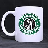 Funny Serious Gourmet Shit Coffee Mug or Tea Cup,Ceramic Material Mugs,White 11oz