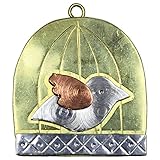 Puffin & Company Bird & Birdcage Needle Nanny Magnetic Needle Minder Holder, Brooch