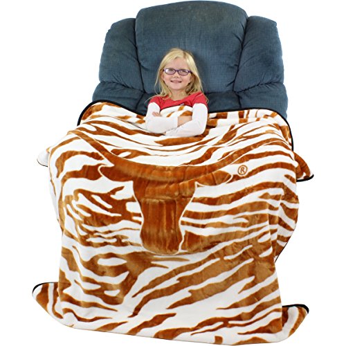 College Covers Texas Longhorns Super Soft Raschel Throw Blanket, 50" x 60"