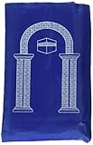 Great Bazaar Islamic Travel Prayer Mat with Pocket Sized Carry Bag, Blue,