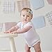 Ncmama Baby Girls Grosgrain Ribbon Hair Bows Nylon Elastic Headband for Newborn Infant Toddler Hairband Pack of 10