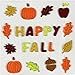 Nantucket Holiday Fall Gel Window Clings: Harvest, Pumpkin, Leaves, Flowers, Birds, Scarecrow Gel Decorations