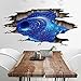 Amaonm Creative 3D Blue Vastness Universe Sky Planet Space Wall Decals Mural Removable DIY Wall Stickers Decor for Home Walls Floor Ceiling Kids Nursery Room Boy Girls Bedroom Bathroom Living Room