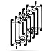 BUYER'S POINT Single Gang Low Voltage Mounting Bracket | UL Listed, Run Through Telephone Wires, Network Cables, HDMI, Coaxial, Speaker Cables (Black) — 5 Pack