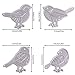 KKathson 4PC Birds Metal Cutting Dies Stencil Scrapbook Paper Card Craft Embossing DIY
