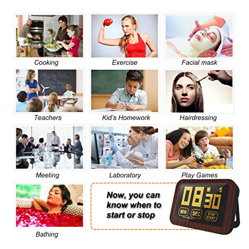 image for Antonki TimerPro Kitchen Timer, Backlight Digital Countdown Timer with