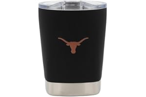 Decorvo NCAA 12 oz. Stainless Steel Tumbler - Perfect Wine Glass, Whiskey Glass for Game Day (Texas)