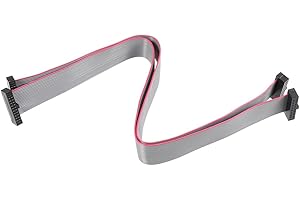 uxcell IDC 20 Pins Connector Flat Ribbon Cable Female Connector Length 20cm 1.27mm Pitch,2pcs