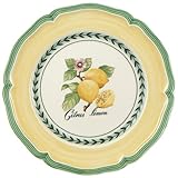 Villeroy & Boch 1022822640 French Garden Salad Plate, 8.25 in, Valence Lemon
