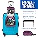 VENTURE 4TH Hanging Travel Toiletry Bag for Women & Men - Travel Organizer with Expandable Compartments & Removable Clear Pouch for Toiletries (Port Purple)