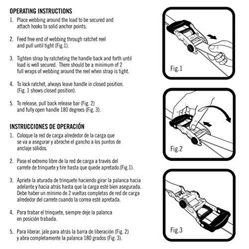 PorterCable 42318 Premium 2 Pack Ratchet Tie Down Straps Pricepulse