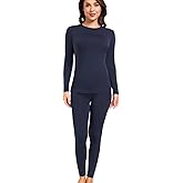 wirarpa Women's Fleece Lined Thermal Underwear Set Long Johns Base Layer Set for Women Winter Top Bottom