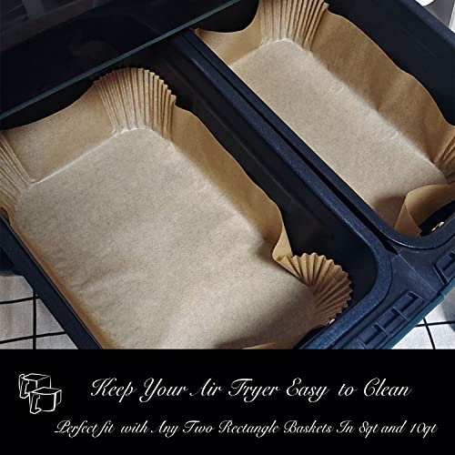 Air Fryer Disposable Paper Liners for Ninja Dual 610qt,100pcs