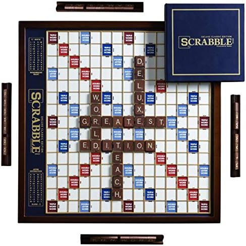 Scrabble Deluxe Version with Rotating Picket Sport Board