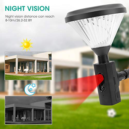 RealTime Notification Solar Garden Light Camera Home Protection Camera