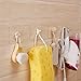 Ninth Five 12 Pack Adhesive Hooks for Hanging, 22lb Heavy Duty Wall Door Hooks, Clear Plastic Sticky Hanging Hook for Home Kitchen Bathroom Office Use