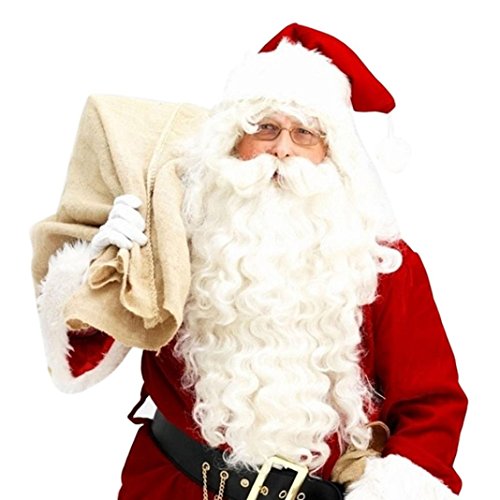 Creazy Santa Claus Wig + Beard Set Costume Accessory Adult Christmas Fancy Dress