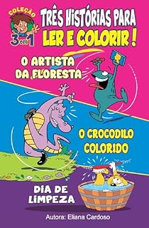Livro Três Histórias para Ler e Colorir