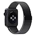 Apple Watch Band, EH HE 42 mm Black Milanese Stainless Steel Bracelet Strap for IWatch Apple Watch & Sport & Edition