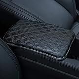 Auto Center Console Pad,Forala Car Armrest Seat Box Cover Protector Universal Fit (A-Black)