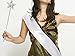 MauSong 4 PCS Blank White Satin Sash DIY Plain Sash for Bachelor Wedding Birthday Party, Slogan Blessing Funny Creativity