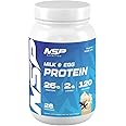 NSP Nutrition Milk & Egg Protein Powder | 26g Protein | 28 Servings | Perfect for Sensitive stomachs | no Bloating | Build Muscle | Protein for Sensitive stomachs French Vanilla