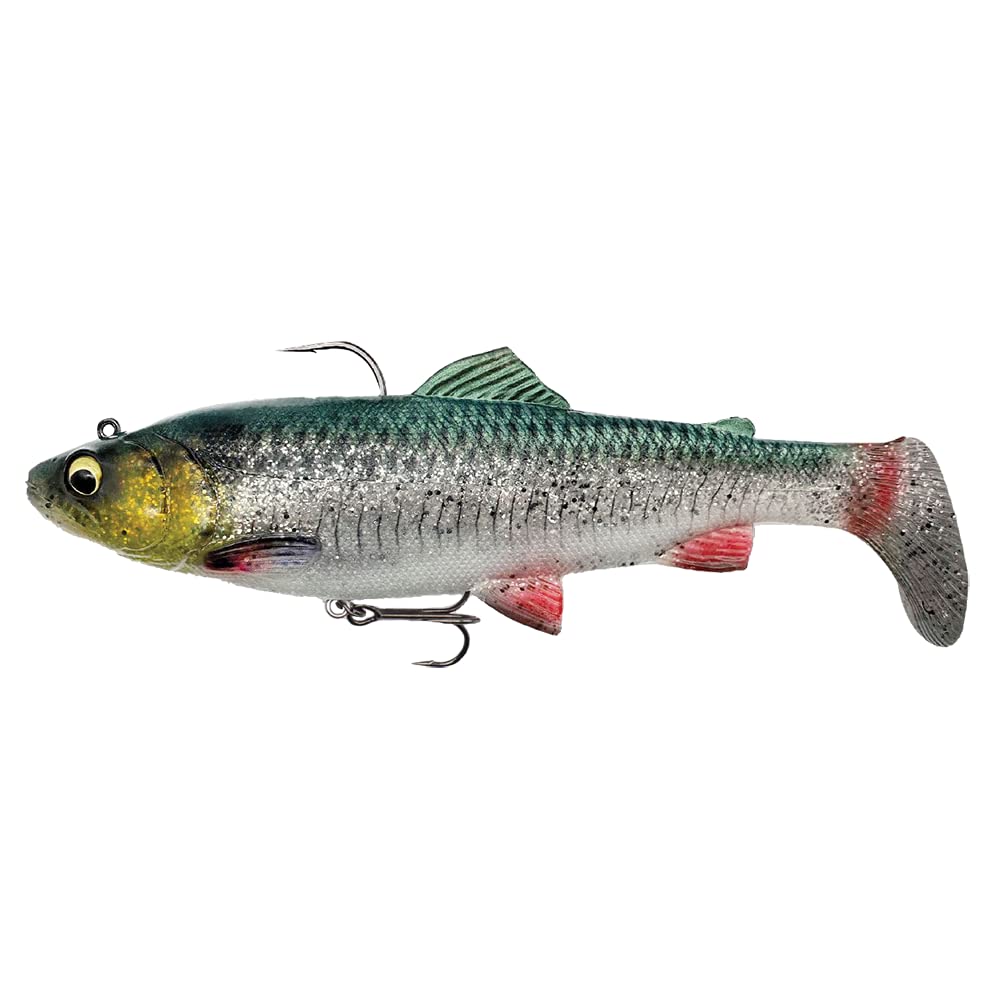 Savage Gear 4D Trout Rattle Shad Fishing Hook (Green Silver-20.5cm-120g)