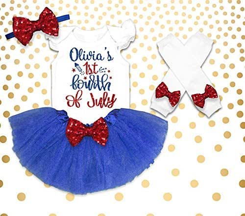baby girl first fourth of july outfit