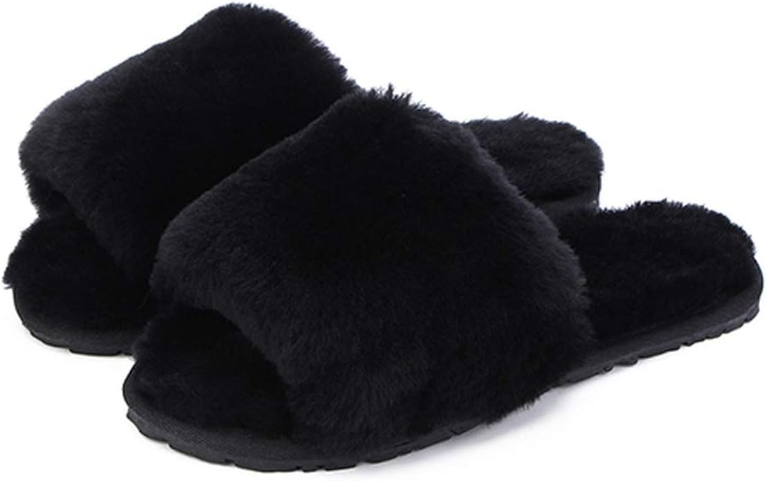 homesDecor Store Fur Slippers Natural Sheepskin Wool Home Slippers