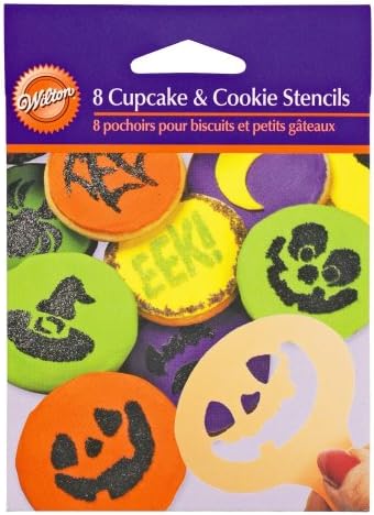 Wilton Halloween Mini Stencil Set, 8 Piece