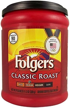 Folger Classic All Purpose Medium Roast Coffee 320 g (Pack of 6)