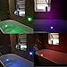 Aurora 4pcs 10-LED Waterproof RGB Submersible Lights Remote Controlled, with 4 Suction Cups Idea for Bathtub or Spa, Aquarium, Vase Base,Pool Light ,Christmas, Wedding, Party Decorative Light.