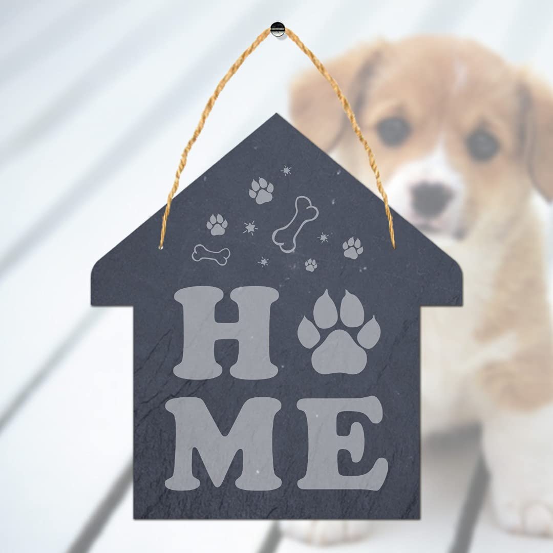 Stukk, House Slate, Home, Decoration, Black, 15cm (Small)