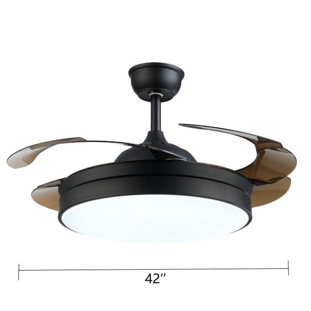 Indoor Ceiling Fan Light Modern Ultra Thin Led Stealth Fan Light