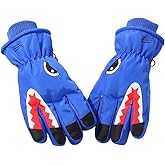 OVOY Winter Ski Gloves for Boys Girls 8-15 Years -Kids Windproof Fleece Lined Snow Gloves for Cold Weather