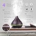 Homasy 400ml Wood Grain Essential Oil Diffuser, Ultrasonic Aroma Cool Mist Diffuser, 7-Color 15 Night Modes, Waterless Auto-Off for Office Room