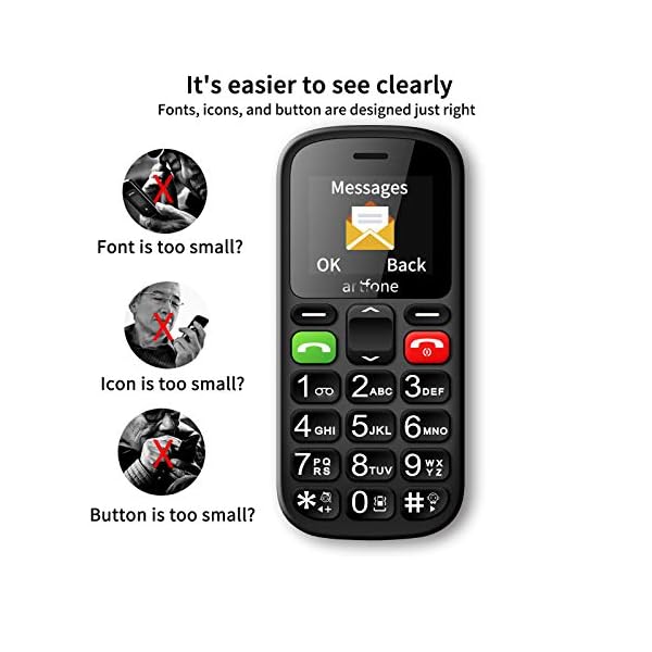 artfone-CS181-Big-Button-Senior-Mobile-Phone-Easy-to-Use-GSM-Mobile-Phone-for-Elderly-with-Dual-SIMBlack artfone CS181 Big Button Cheap Senior Mobile Phone, Unlocked GSM Simple Mobile Phone for Elderly with Dual SIM(Black)