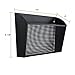 DESIGNA Binder Holder Wall Mount, Mesh Bin Office Wall Folder File Letter Magazine Hanging Organizer Black - 3 Packs