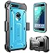 Google Pixel Case, SUPCASE Full-body Rugged Holster Case with Built-in Screen Protector for Google Pixel 5.0 Inch (2016 Release), Unicorn Beetle PRO Series - Retail Package (Black/Blue)