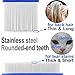 Flea Comb for Dogs, 6 Pcs Lice Combs, Cat Combs with Durable Teeth for Removing Tear Stains, Fleas, Dandruff by MoHern