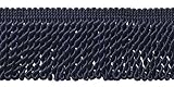 10 Yard Value Pack of Navy Blue 2.5 Inch Bullion Fringe Trim, Style# EF25 Color: Dark Blue - J3 (30 Ft / 9.5 Meters)