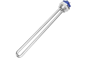 DERNORD 120V 2000W Immersion Water Heater Submersible Heating Element Heater Element with 1 Inch NPSM Fitting